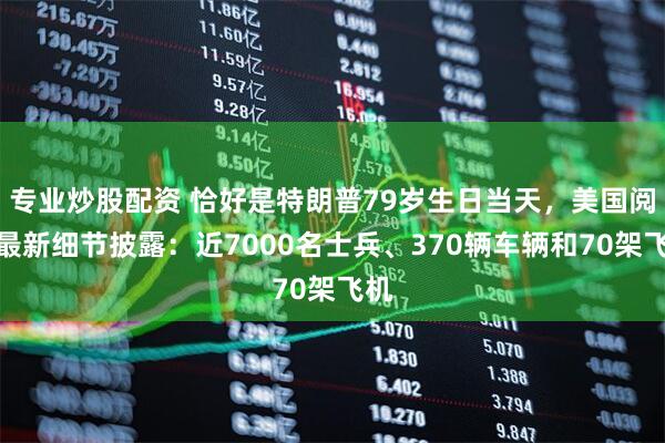 专业炒股配资 恰好是特朗普79岁生日当天，美国阅兵最新细节披露：近7000名士兵、370辆车辆和70架飞机